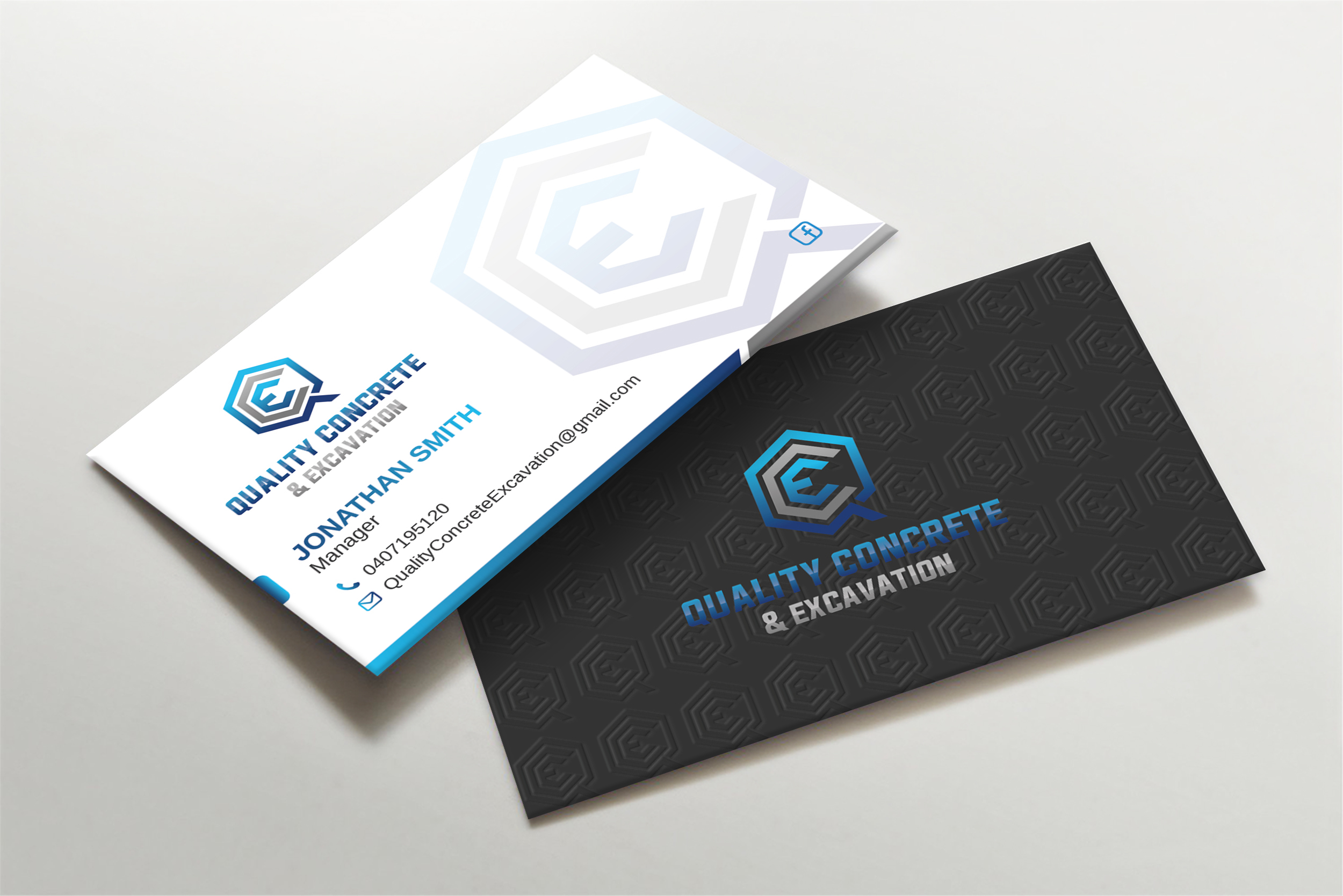 Design de Carte de Visite par Imagine design000 pour Quality concrete & excavation | Design #28676043