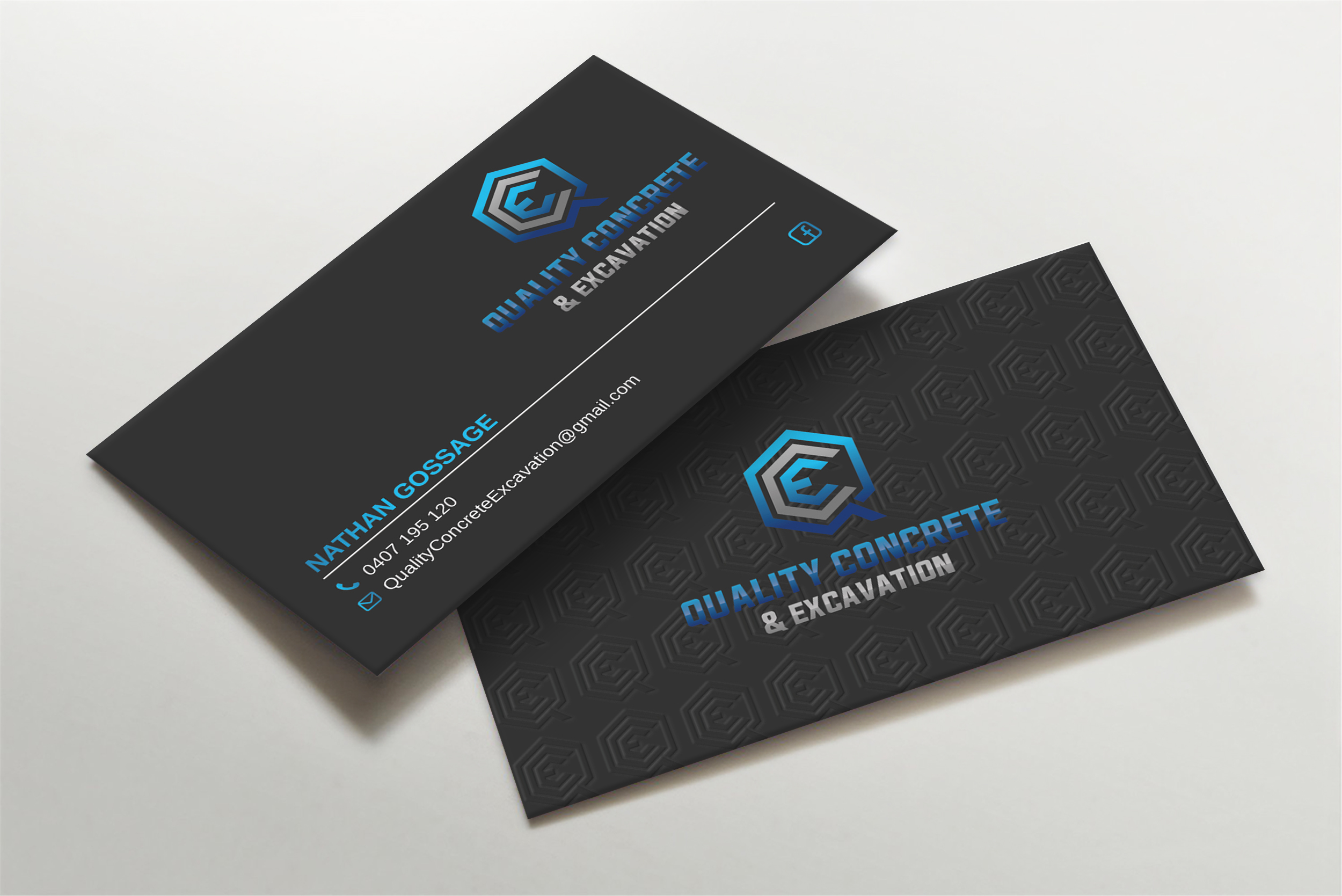 Design de Carte de Visite par Imagine design000 pour Quality concrete & excavation | Design #28676724