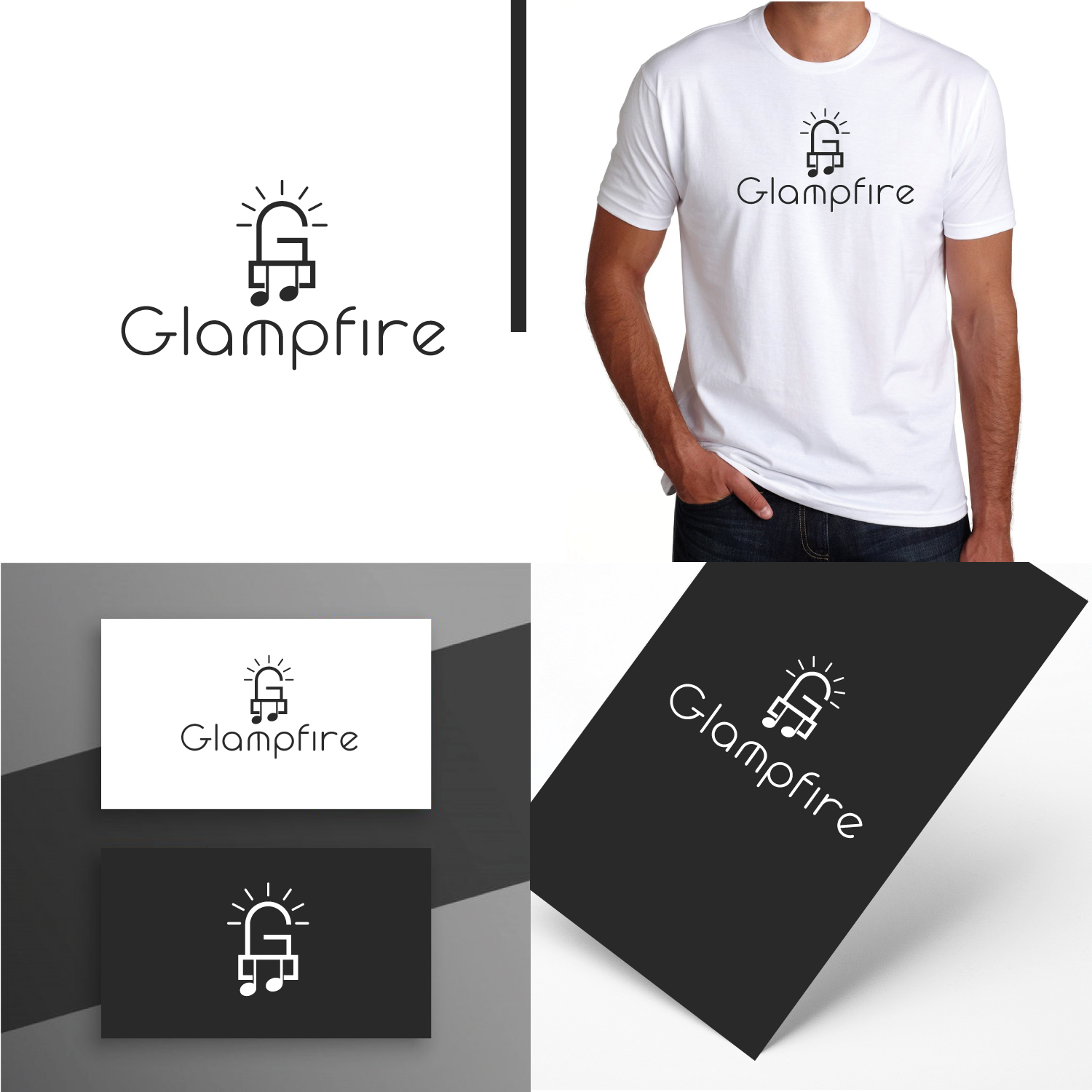 Logo Design by Revolt Team for Glampfire | Design #28703654