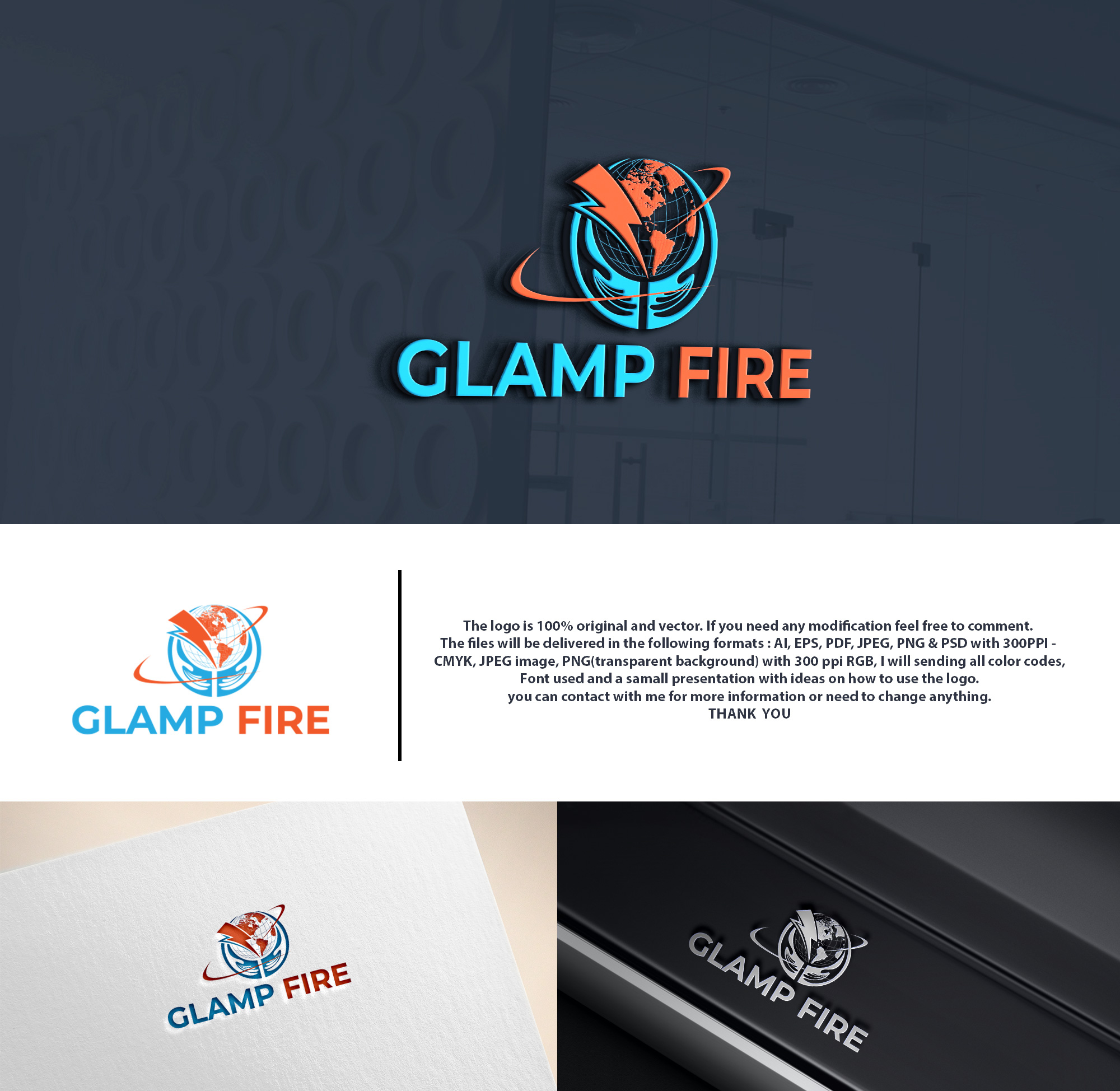 Logo Design by DesignHour for Glampfire | Design #28678360