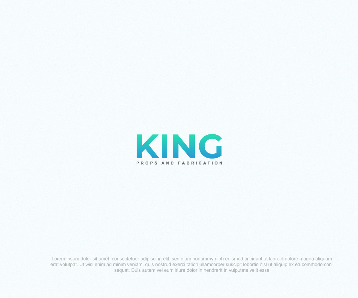 Logo Design by Niizam Uddin for King Props and Fabrication | Design #28709418
