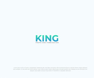 Logo Design by Niizam Uddin for King Props and Fabrication | Design: #28709418