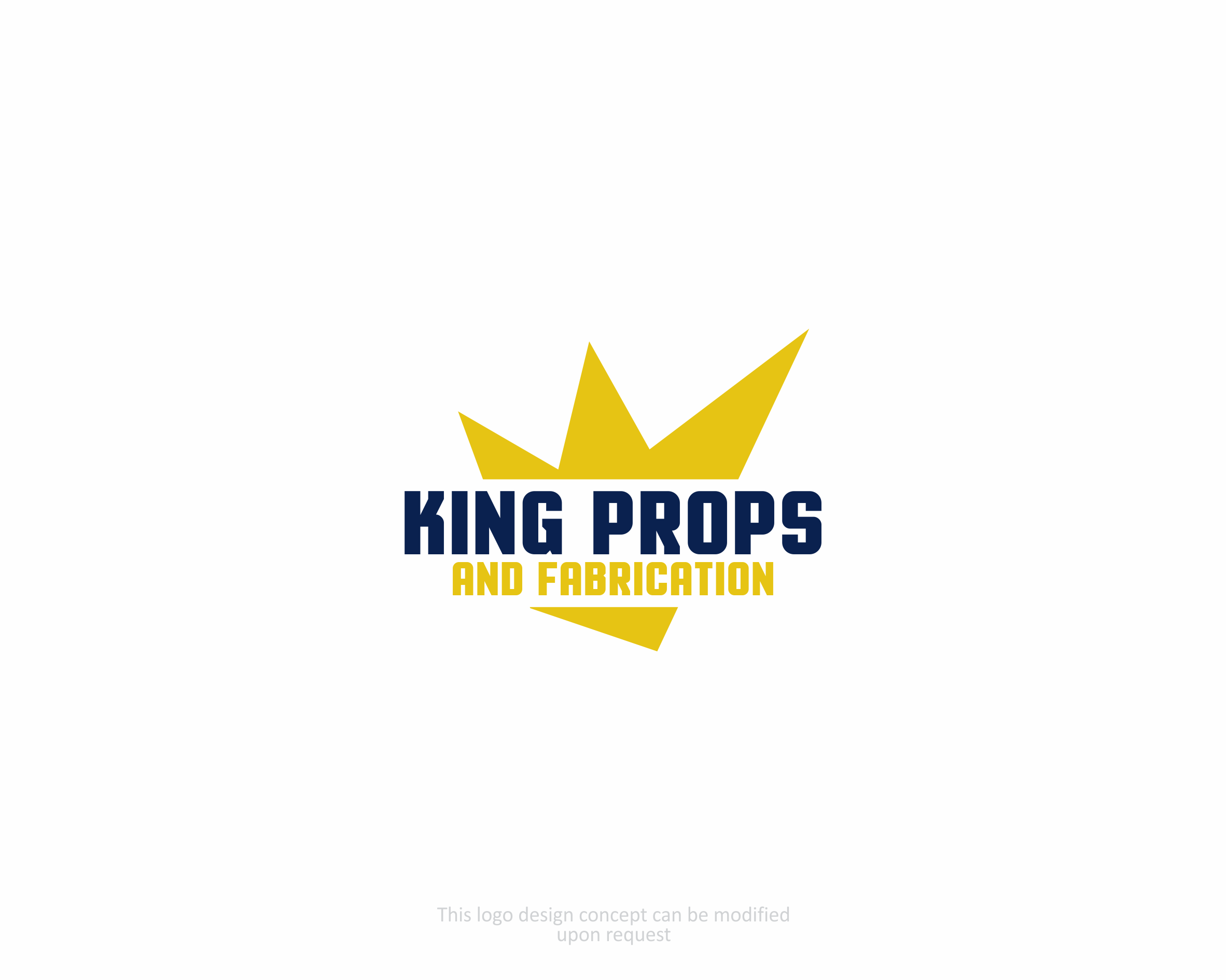Logo Design by MBARO for King Props and Fabrication | Design #28714744