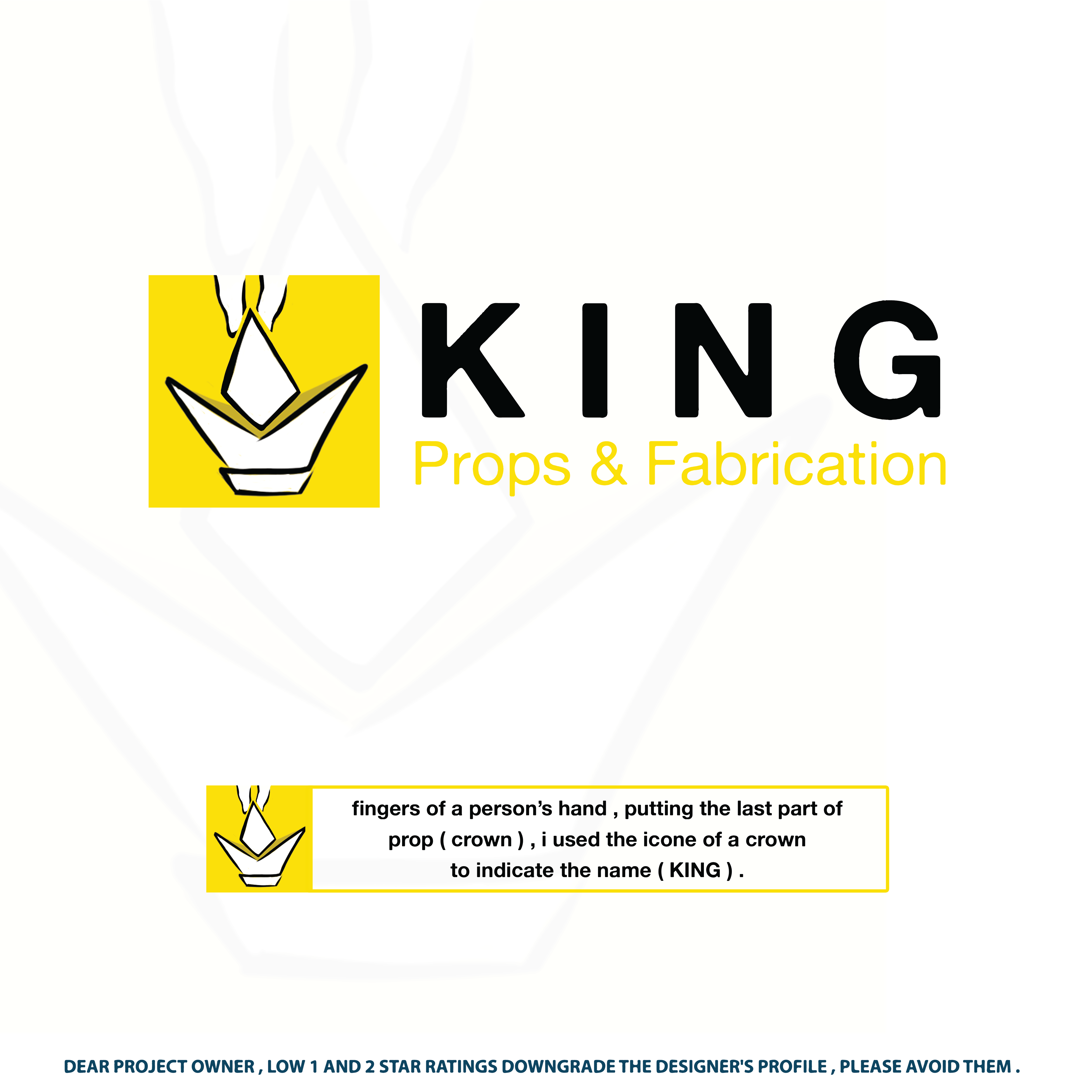 Logo Design by Tha Don7 for King Props and Fabrication | Design #28714288