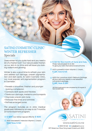Satini Cosmetic Clinic Design | Flyer-Design von alex989