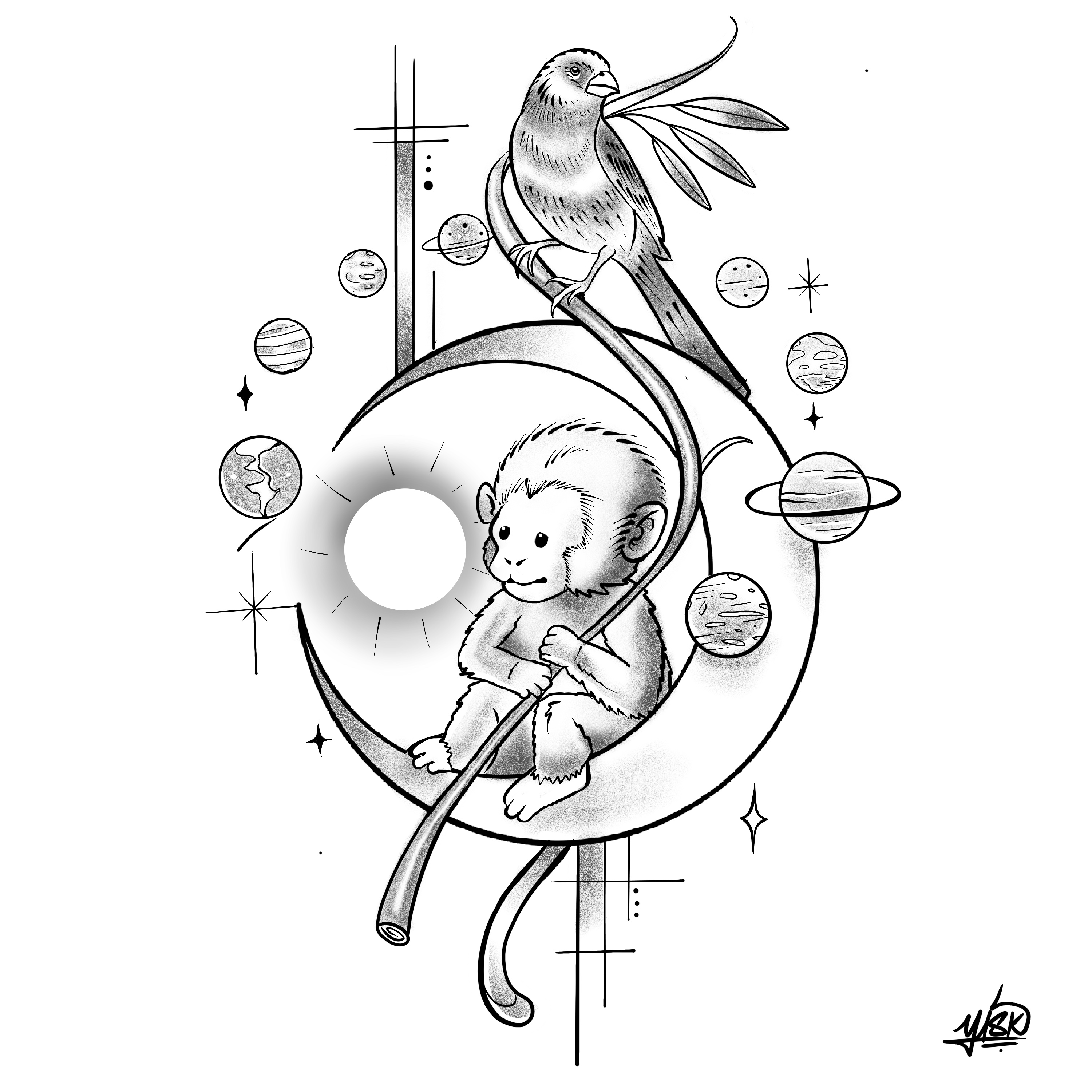 Tattoo Design by El Yisk 2 for this project | Design #28707962