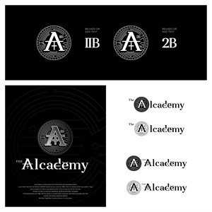 Branding for The Alcademy, a new crypto bar in Cambridge, UK