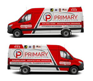 medium wheelbase company van wrap or half wrap. the van is a mercedes sprinter 2016 high roof | Car Wrap Design by Rasel Art