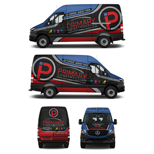 medium wheelbase company van wrap or half wrap. the van is a mercedes sprinter 2016 high roof | Car Wrap Design by Aricaturrash69