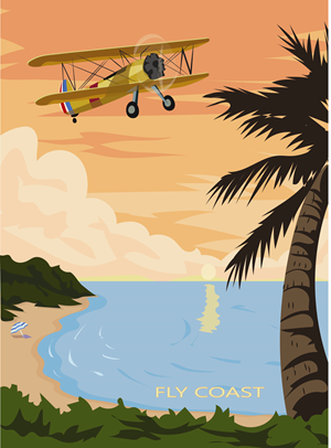 T-Shirt-Design von branding2biz für Fly Coast Apparel | Design #28748188