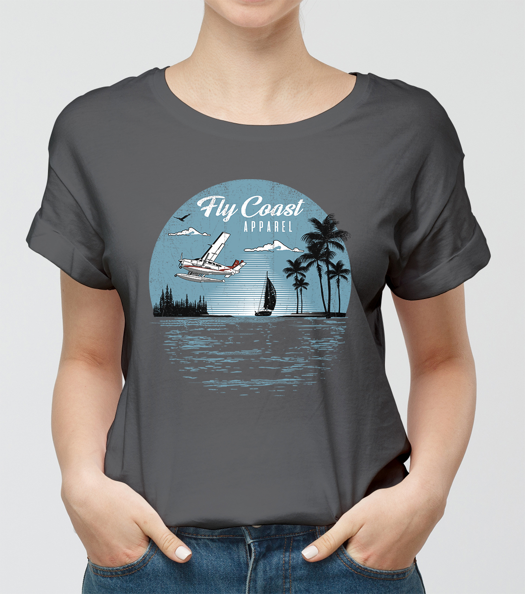 T-shirt Design by Monica Frieda for Fly Coast Apparel | Design #28705740
