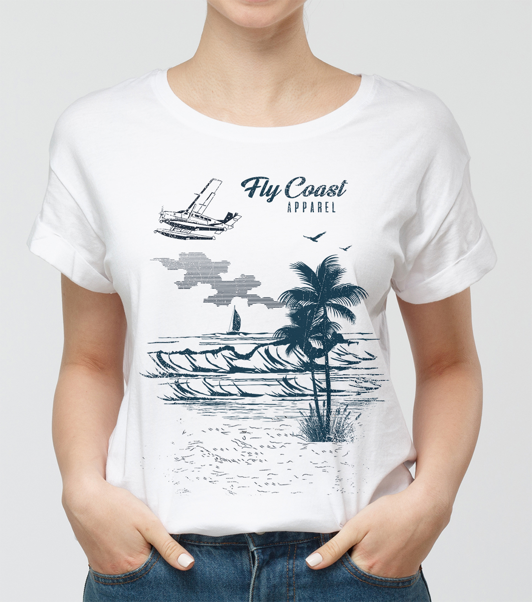 T-shirt Design by Monica Frieda for Fly Coast Apparel | Design #28712406