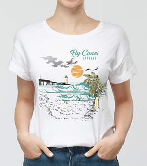 T-shirt Design by Monica Frieda for Fly Coast Apparel | Design #28714729