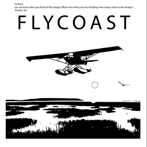 T-shirt Design by jamesmccue1 for Fly Coast Apparel | Design: #28727052