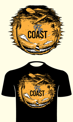 T-shirt Design by ally designs for Fly Coast Apparel | Design: #28709800