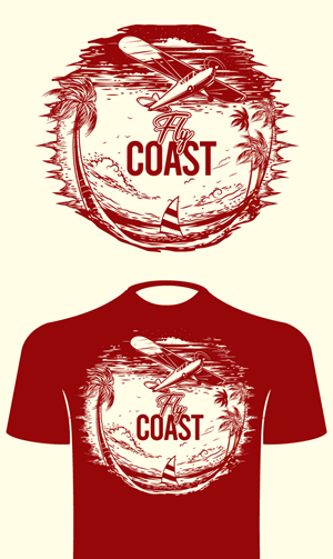 T-shirt Design by ally designs for Fly Coast Apparel | Design: #28709802
