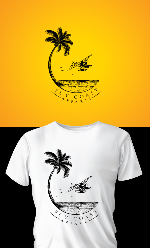 T-shirt Design by ally designs for Fly Coast Apparel | Design #28718408