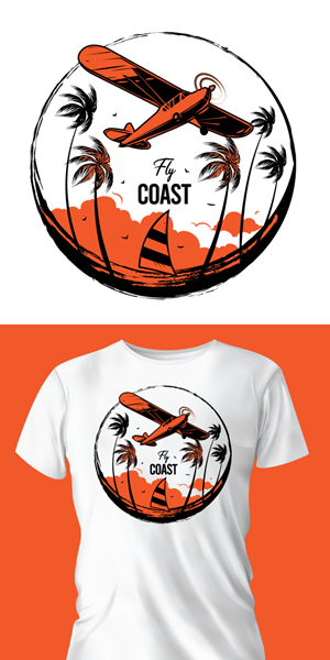 T-shirt Design by ally designs for Fly Coast Apparel | Design: #28718413