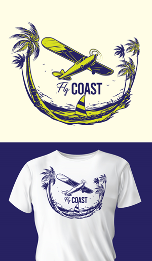 T-shirt Design by ally designs for Fly Coast Apparel | Design: #28718415