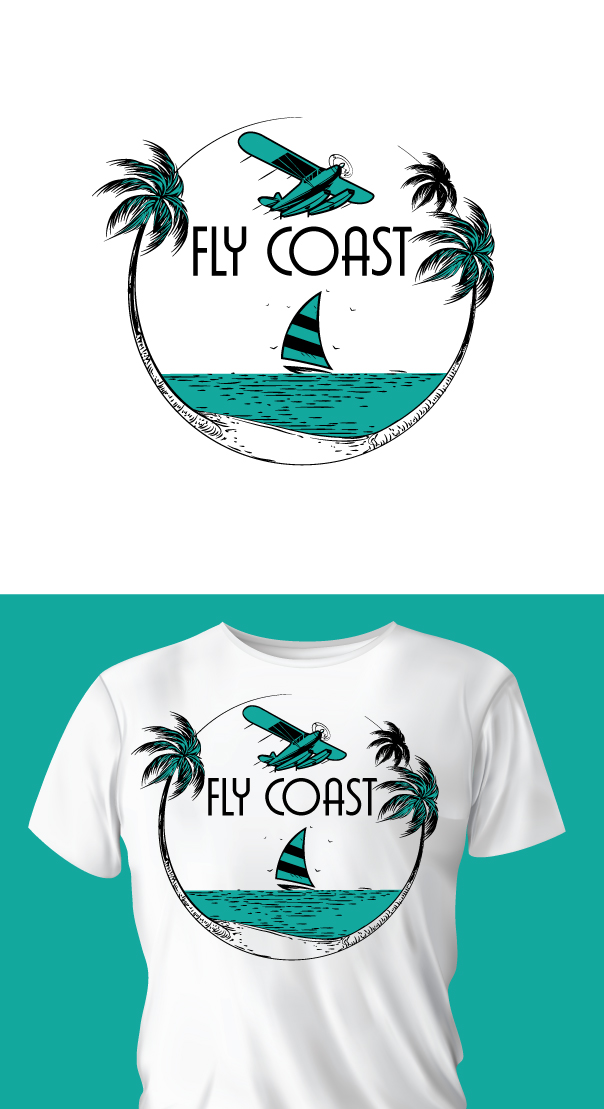 T-shirt Design by ally designs for Fly Coast Apparel | Design #28752522