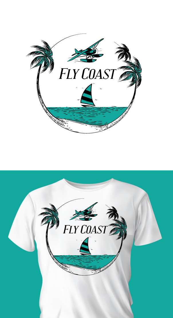 T-shirt Design by ally designs for Fly Coast Apparel | Design #28752523