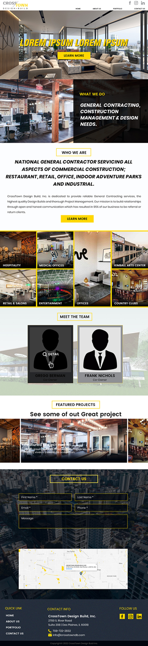 Web Design by Tanvir for Crosstown Design Build | Design #28693774