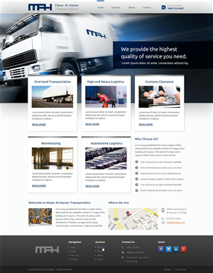 M.A.H 'Masar Al Hareer' for General Transportation | Web Design by Emmanuel