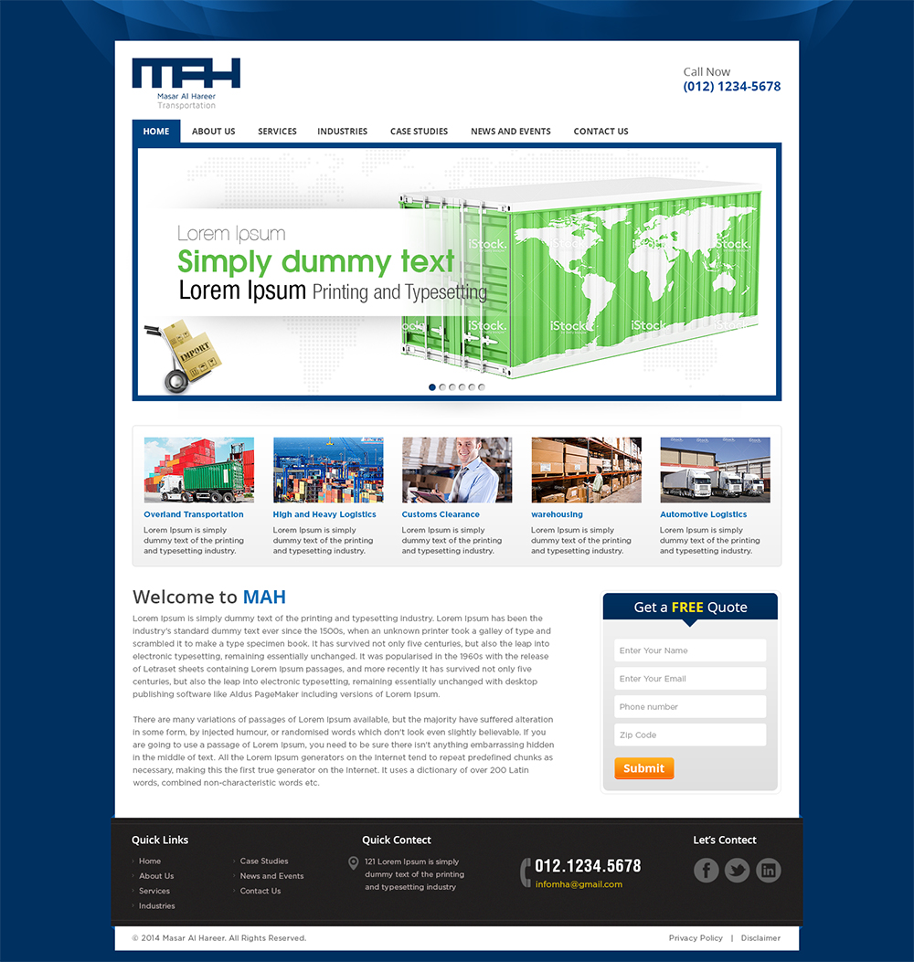 Web Design by Mayank Patel for Masar Al Hareer | Design #3103873