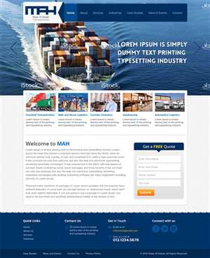 M.A.H 'Masar Al Hareer' for General Transportation | Web Design by Mayank Patel