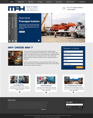Web Design by webxvision for Masar Al Hareer | Design #3091685