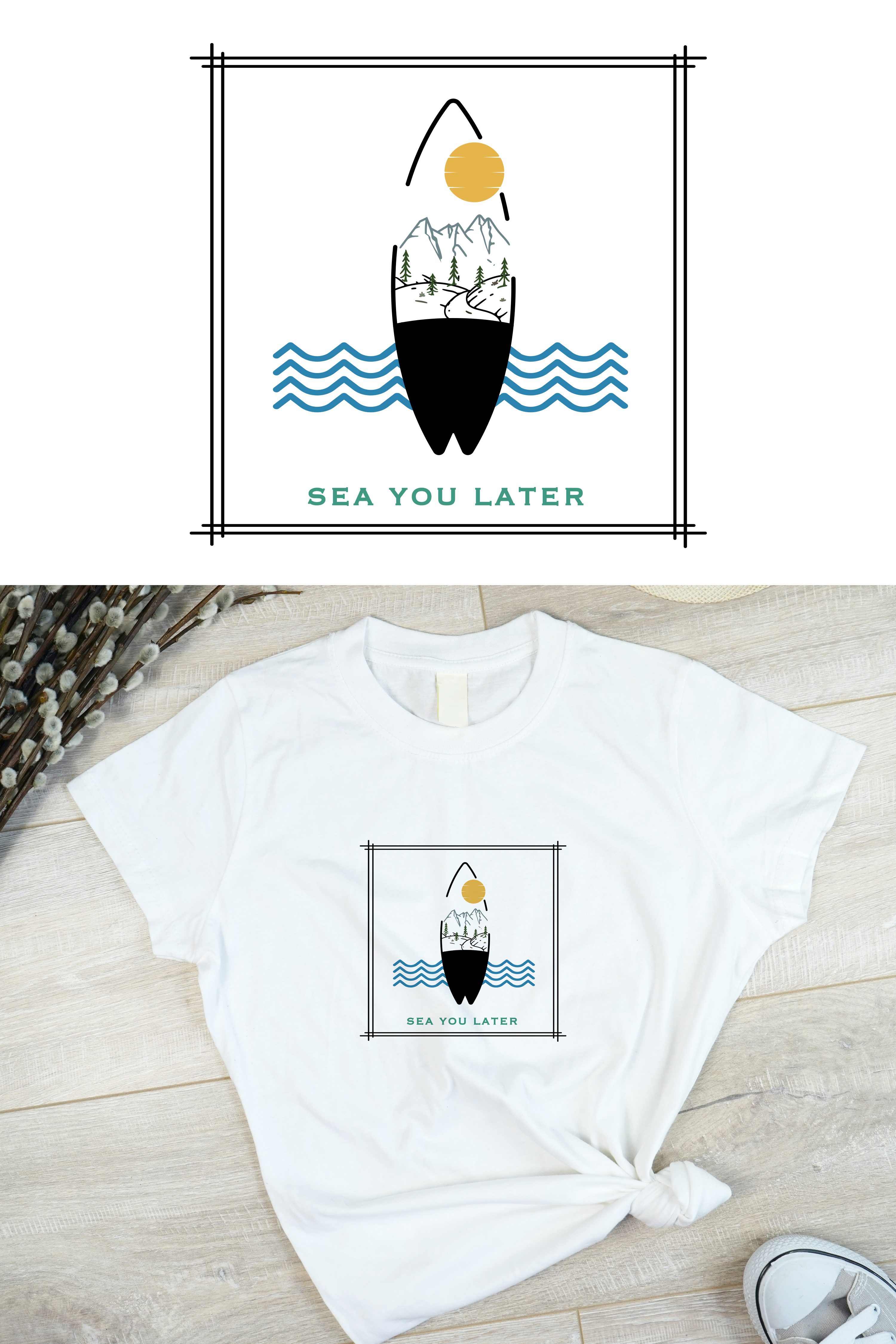 T-Shirt-Design von Briana Rae Designs für Coastal Wilderness | Design #28699569