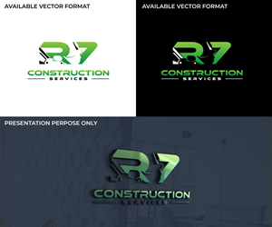 Logo Design by RS_Design for R7 Construction Services, LLC | Design: #28686254