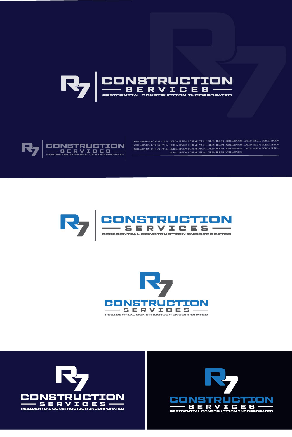 Logo Design by Mi Design1 for R7 Construction Services, LLC | Design #28686349