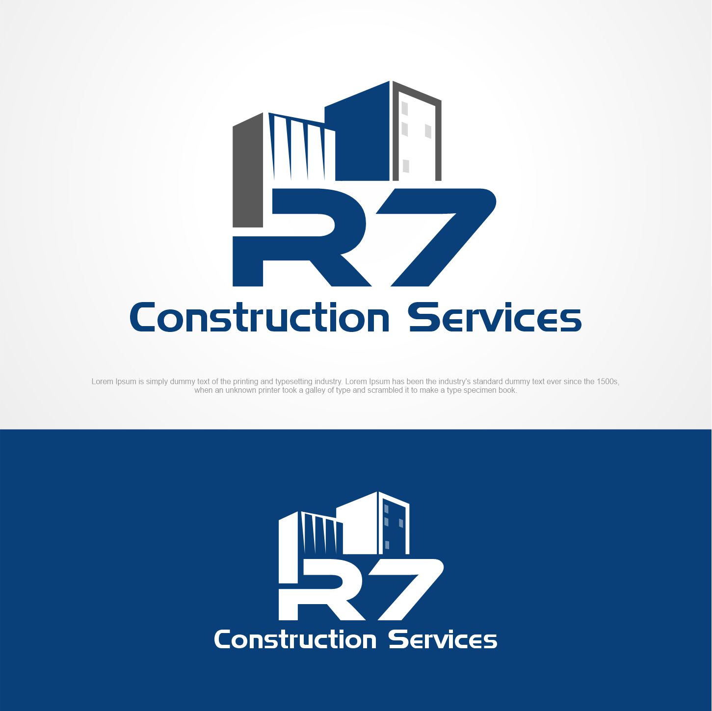 Logo Design by creative.bugs for R7 Construction Services, LLC | Design #28688056