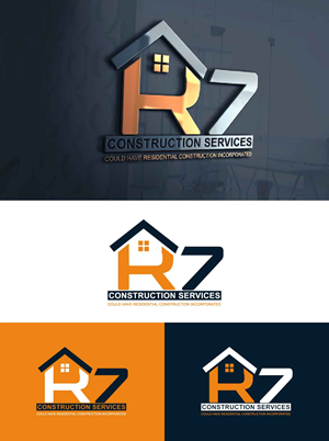 Logo Design by fly  design for R7 Construction Services, LLC | Design: #28688043