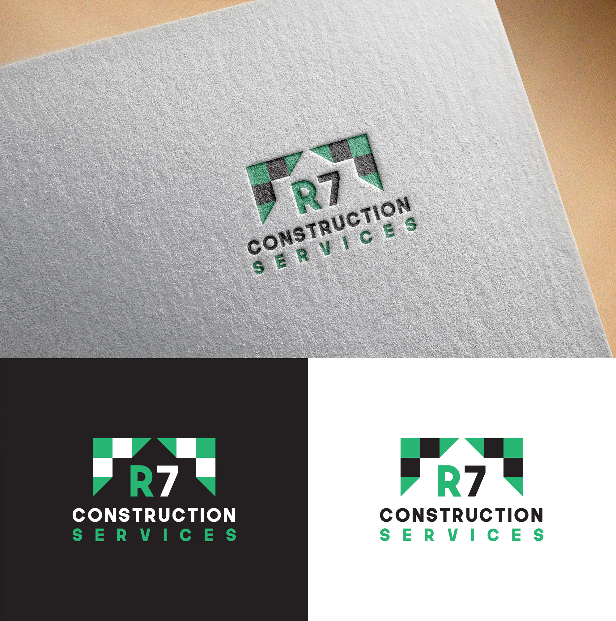 Logo Design by sun_bird for R7 Construction Services, LLC | Design #28721964