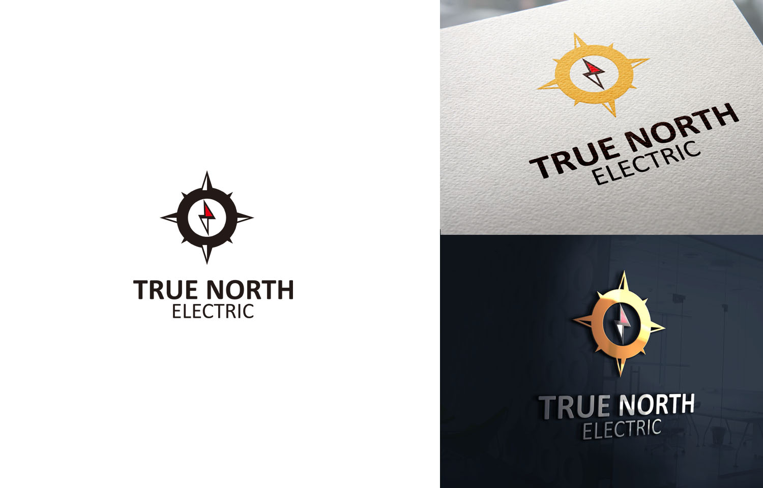 Logo Design by yganess for True North Electric | Design #28699403