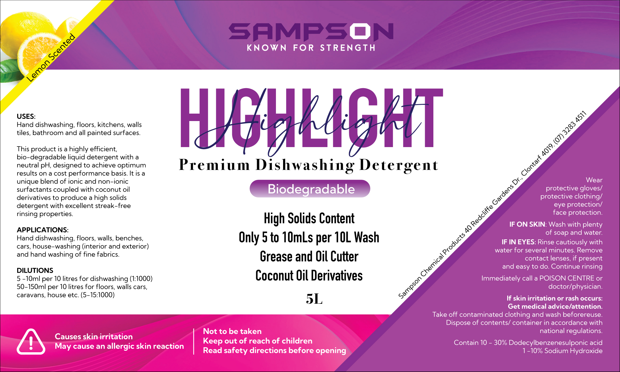 Graphic Design by eleven for Sampson Chemical Products | Design #28713613