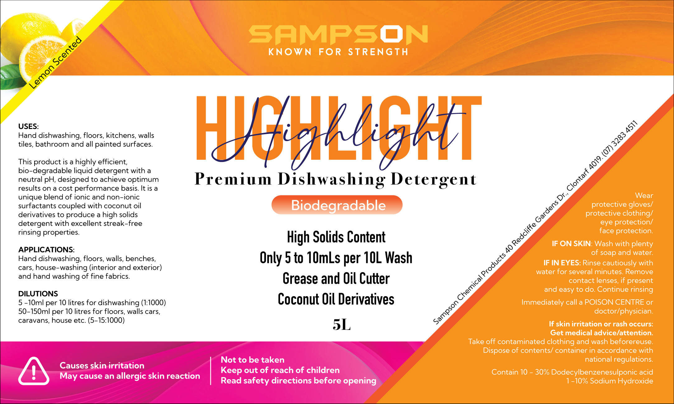 Graphic Design by eleven for Sampson Chemical Products | Design #28713614