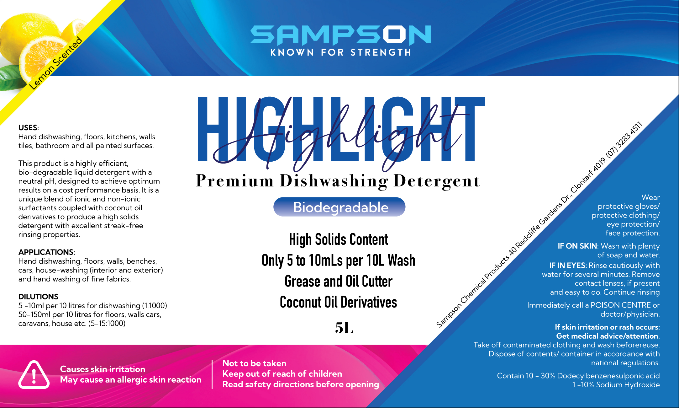 Graphic Design by eleven for Sampson Chemical Products | Design #28713616