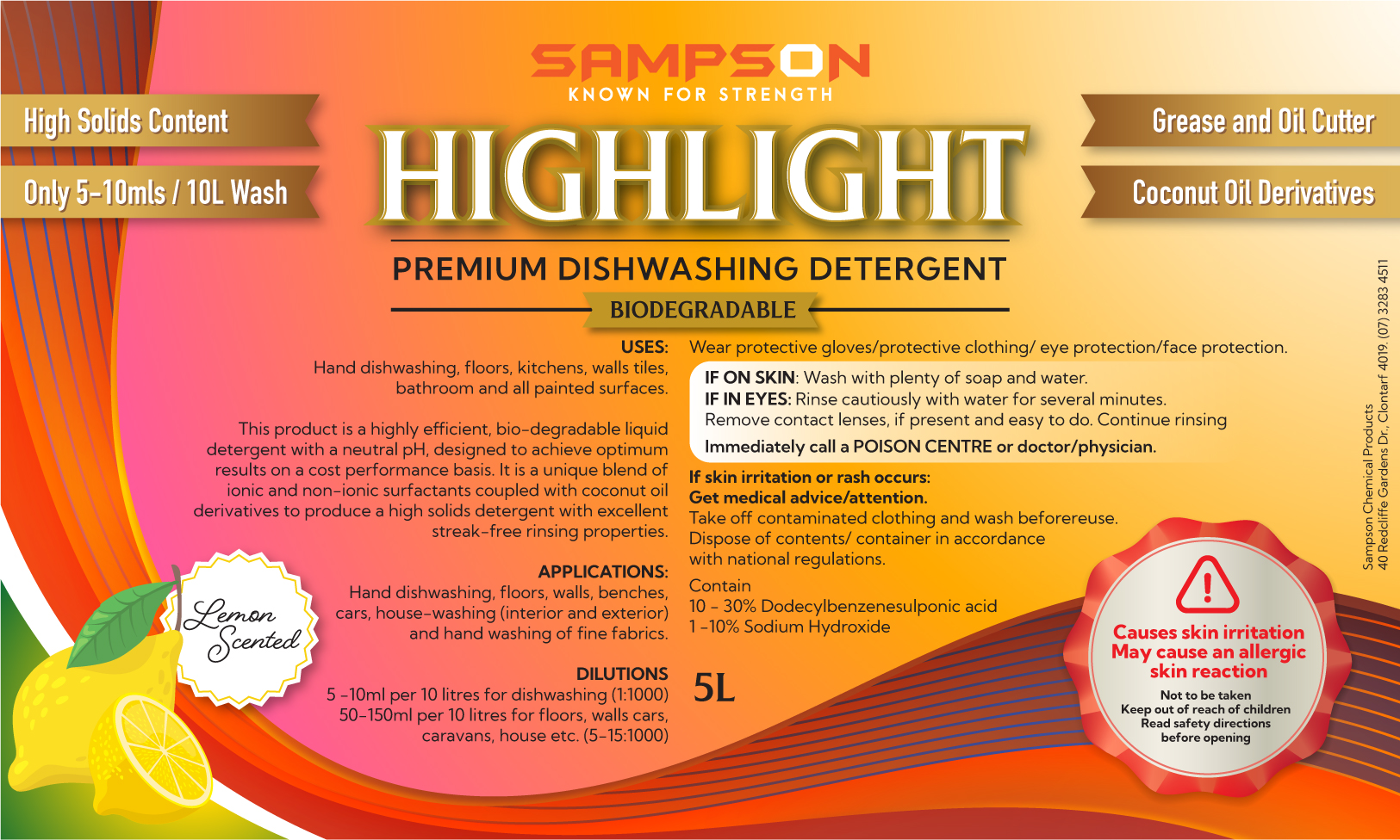 Graphic Design by eleven for Sampson Chemical Products | Design #28727417