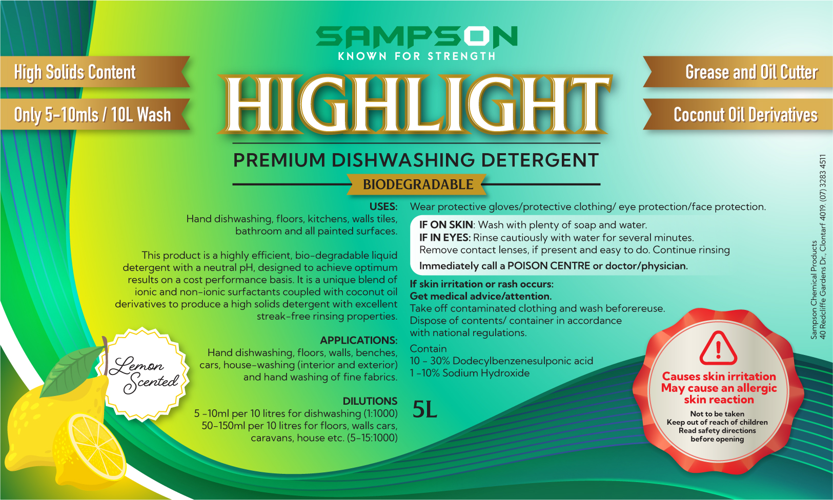 Graphic Design by eleven for Sampson Chemical Products | Design #28727418