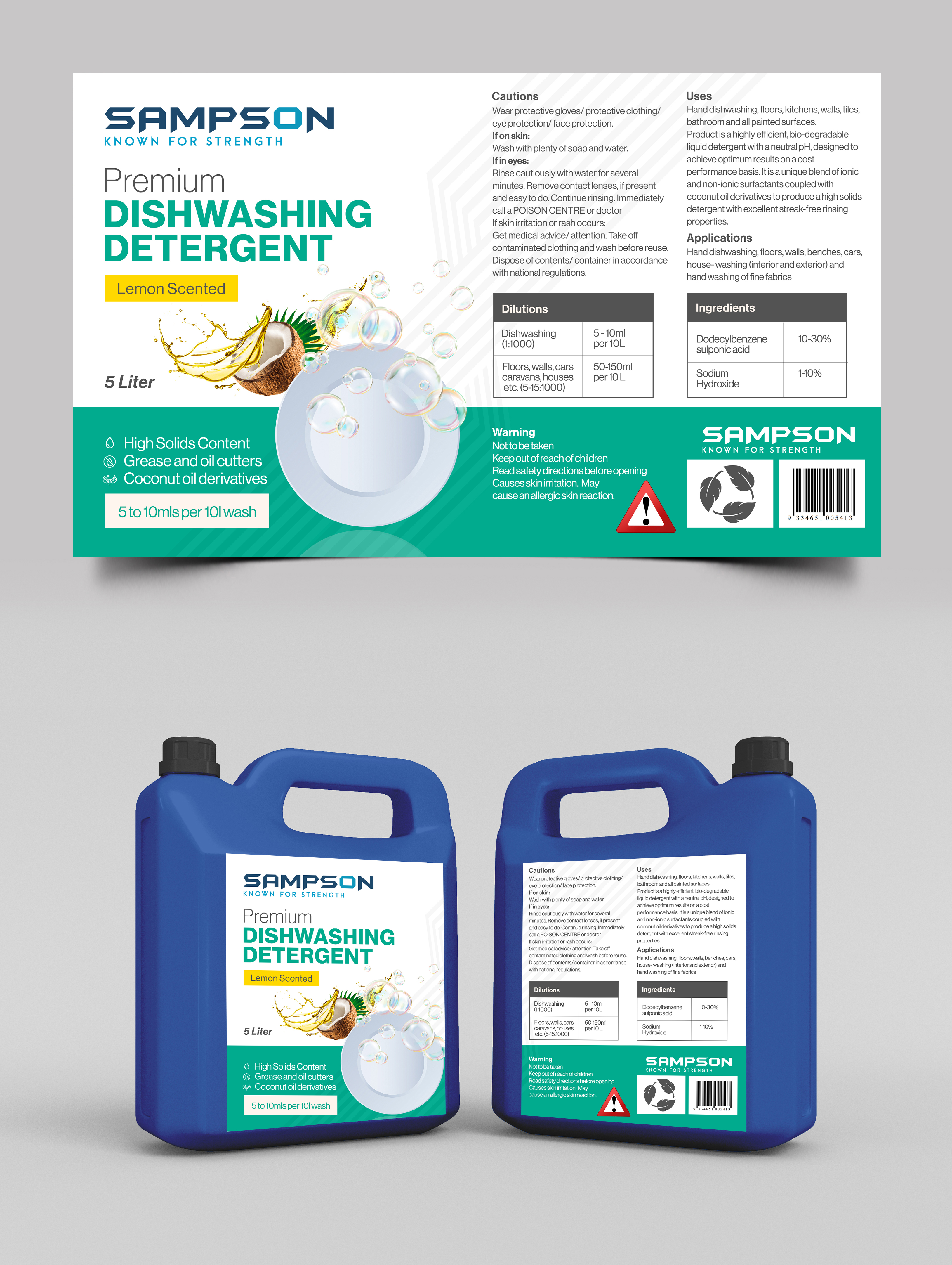 Graphic Design by Graphic Guy for Sampson Chemical Products | Design #28754794