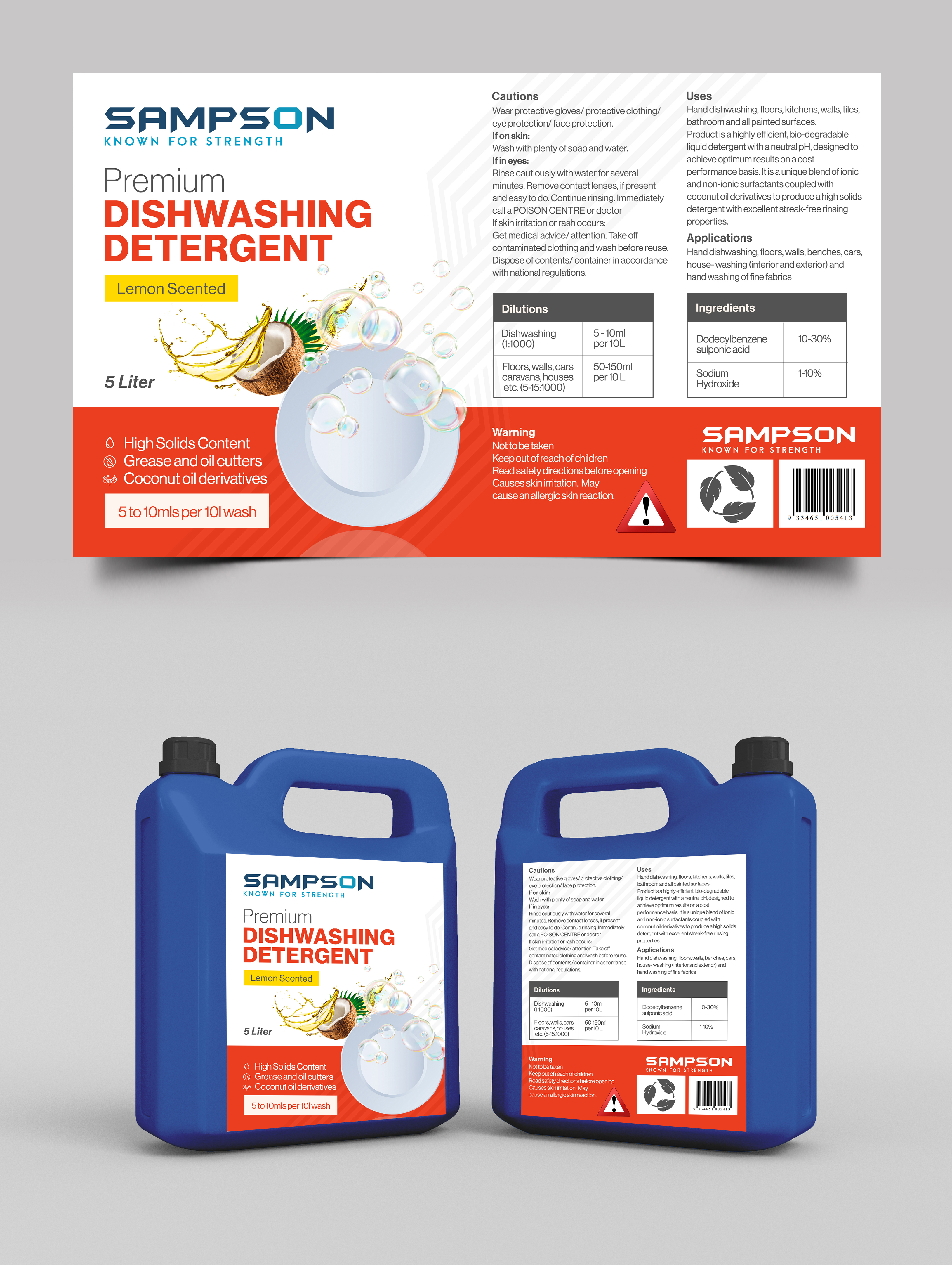Graphic Design by Graphic Guy for Sampson Chemical Products | Design #28754797