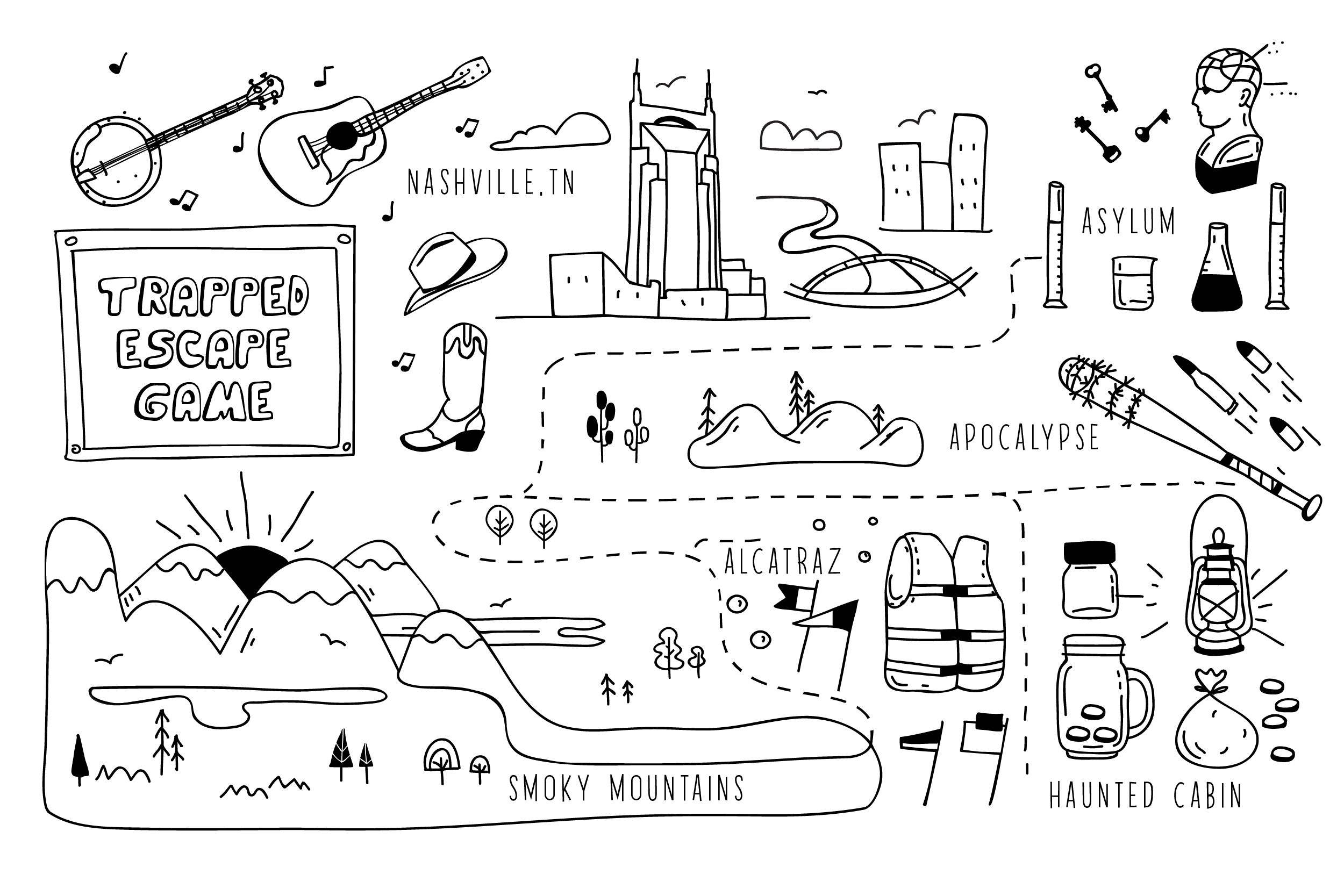 Diseño Gráfico por karika para Trapped Escape Game | Diseño #28690588