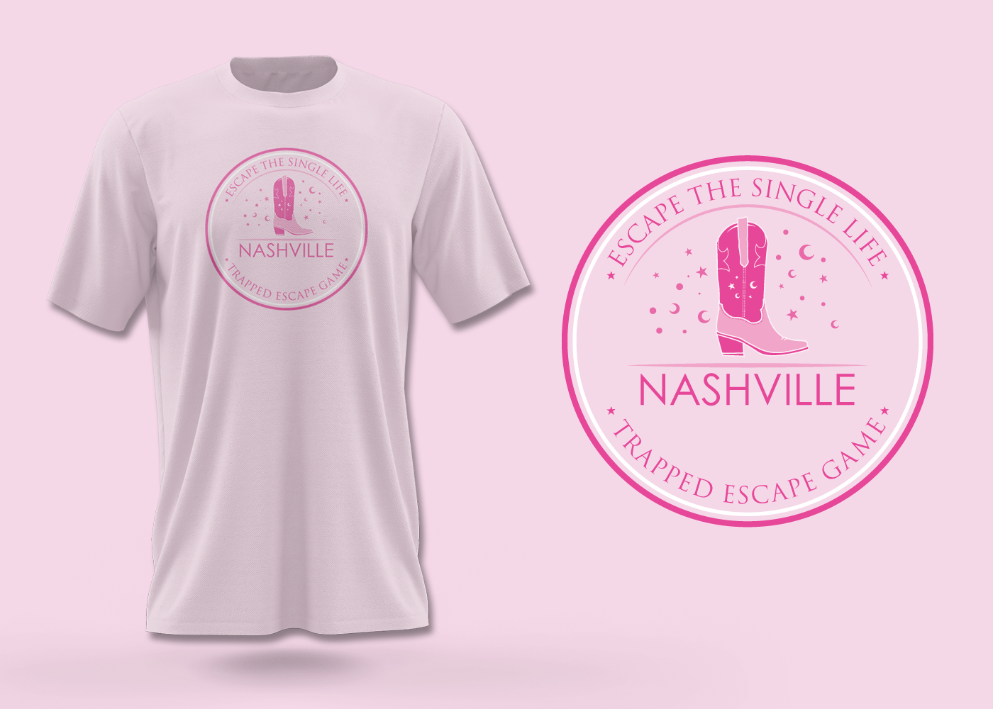 T-shirt Design by Risallah for Trapped Escape Game | Design #28709249