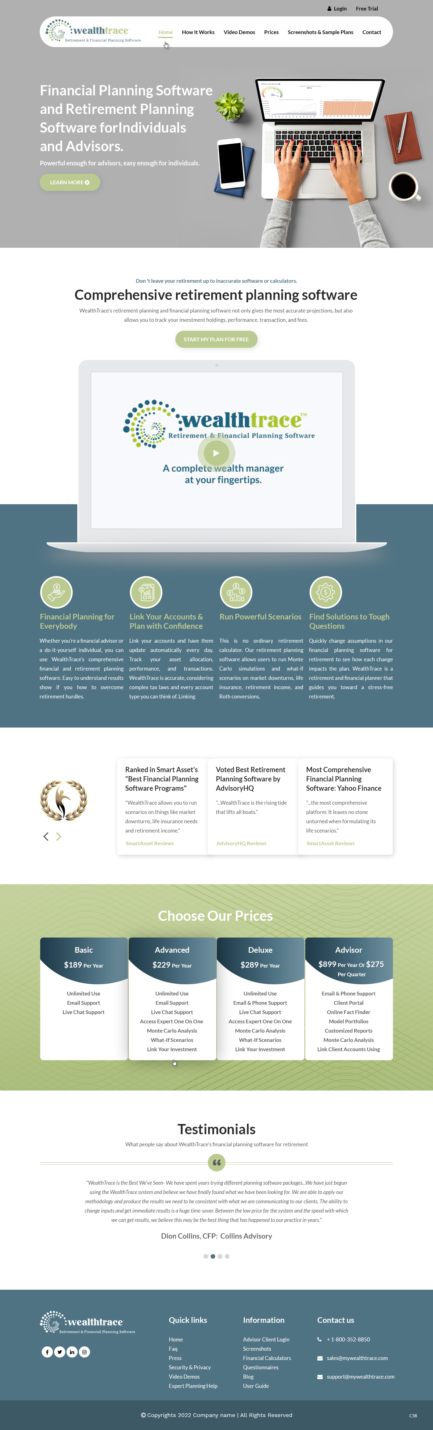 Web Design by pb for WealthTrace | Design #28702924