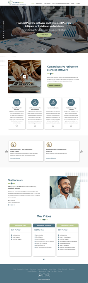 Web-Design von pb für WealthTrace | Design: #28702925