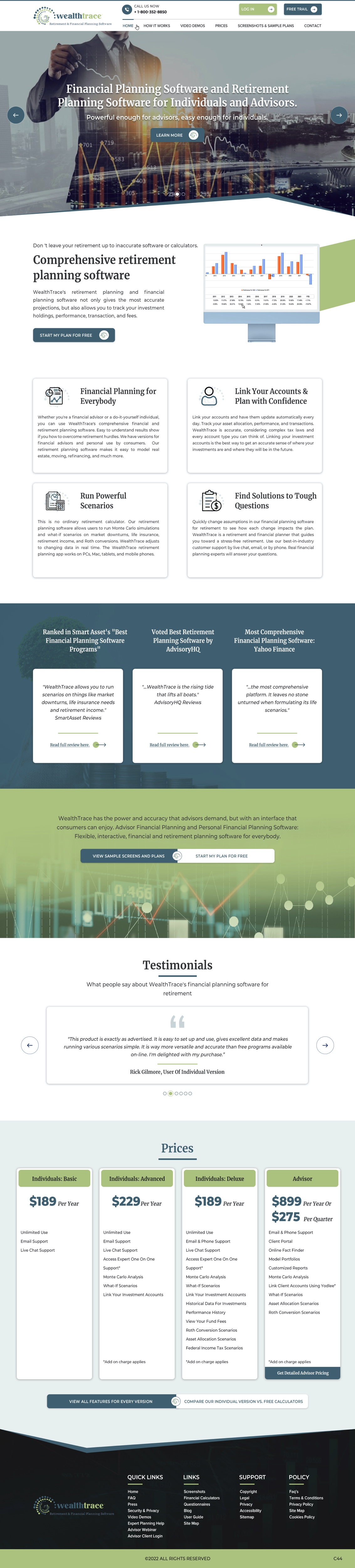 Web Design by pb for WealthTrace | Design #28702926