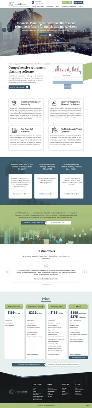 Web-Design von pb für WealthTrace | Design: #28702926